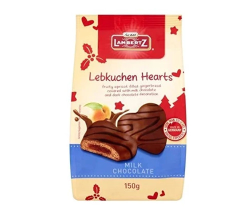 Lambertz lebkuchen hearts - lebkuchen, milk