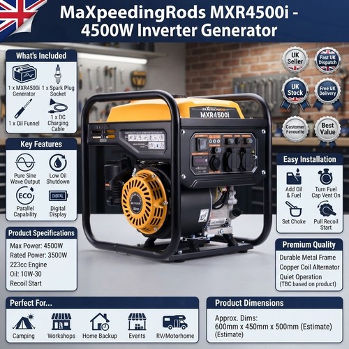 Stroke 3500w petrol - 4-stroke,