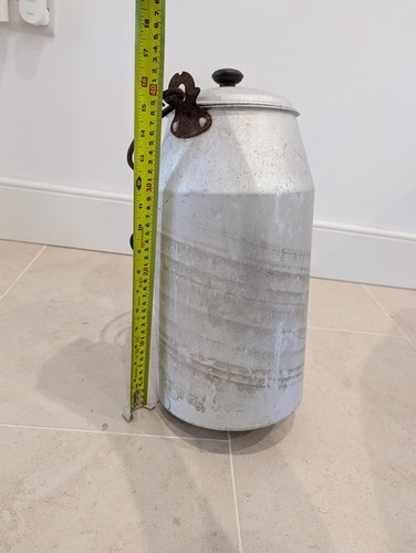 Tall old vintage aluminium