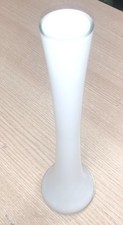 Tall Milk Glass Trumpet Vase