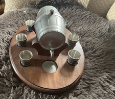 Mulhanger Pewter Barrel & 6