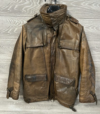 1980s Marithe Francois Girbaud Compagne Des Montagnes Seal Skin Leather Jacket