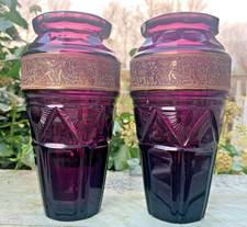 2 X KARLSBAD - MOSER ART DECO