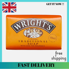 Wright's Coal Tar Soap Vegan Friendly Suitable For All Skin Types - 100g Bar