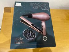 Nicky Clarke Hairdryer And Straightener Set Copper NEW