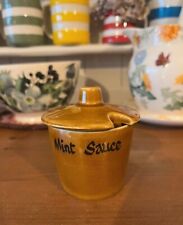 Vintage Lord Nelson Pottery, Mint Sauce Pot Jar Retro Kitchenalia