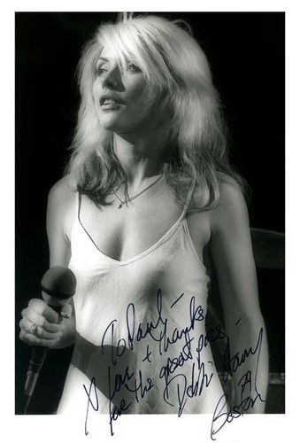 Debbie harry signed - harry, photograph
