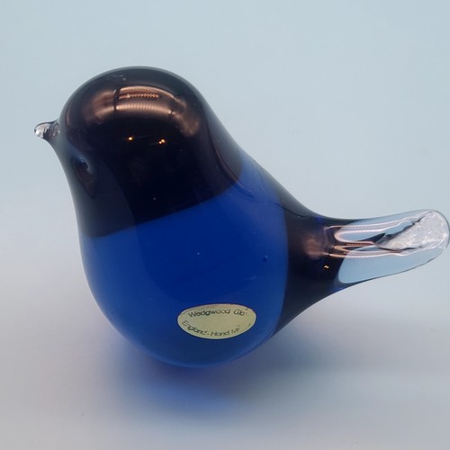Wedgwood art glass bluebird - art,