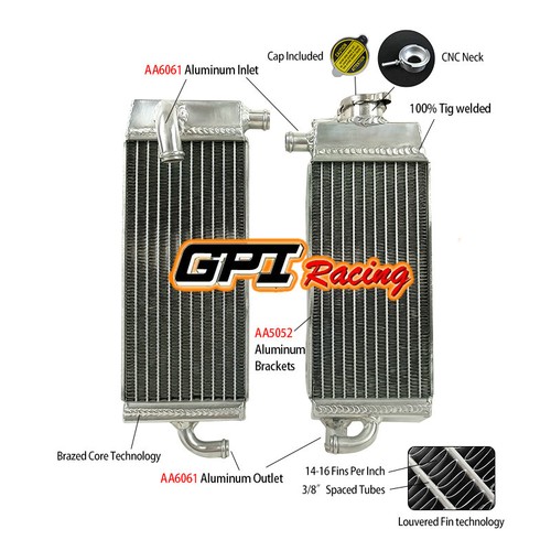 Aluminum radiator for yamaha - aluminum,
