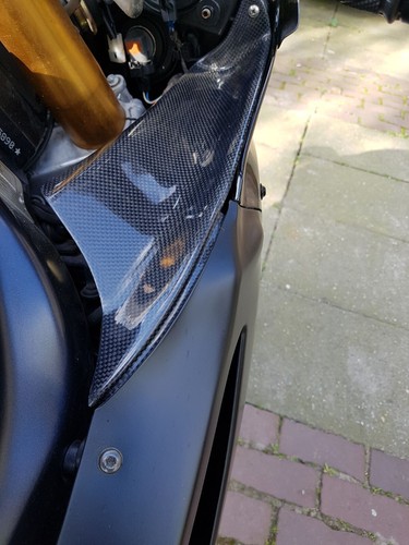Carbon fibre fairing air duct - carbon,