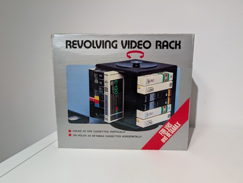 Revolving video rack - revolving, for
