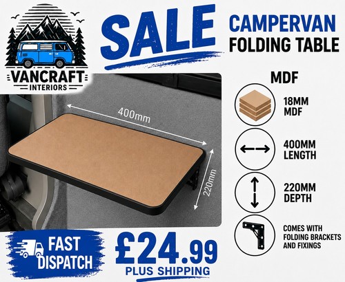Folding campervan table - campervan,