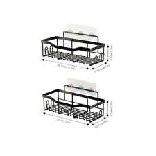 2X Corner Shower Caddy Bathroom Storage Shelf Rack Basket Organiser Tidy Tray UK