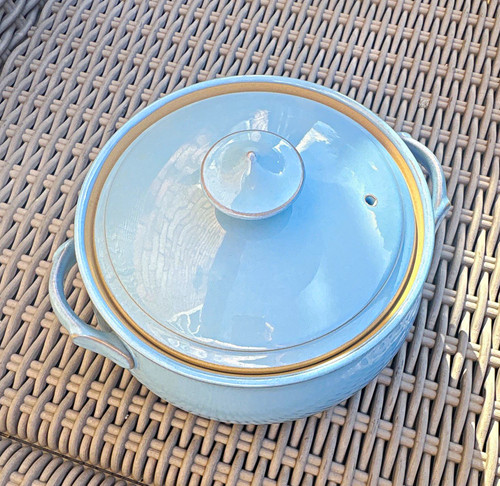 Denby blue colonial casserole - blue,
