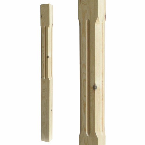 Staircase newel post chamfered - staircase,