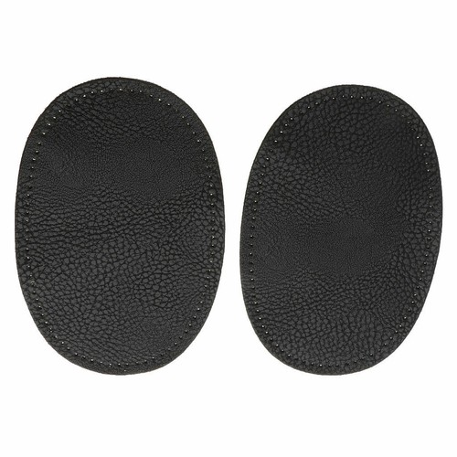 Pair leather sew elbow - leather, sew-on