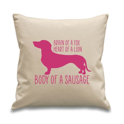 Sausage dog cushion cotton - cushion,