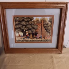 folk art prints framed