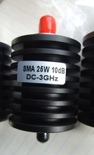 25W ATTENUATOR 10db SMA plugs good to 3Ghz amateur radio microwaves