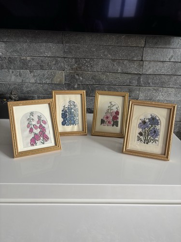 Set vintage framed - set, floral