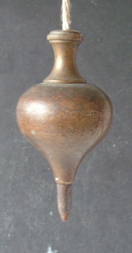 Vintage brass plumbline plumb - vintage,