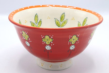 Lovely Anthropologie Elka Ayaka Persimmon Soup Cereal Bowl No Chips/Cracks