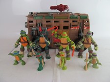 TMNT Teenage Mutant Ninja Turtles Action Figures With Shellraiser Van 2012