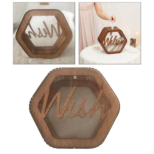 Wedding card box wooden - card,