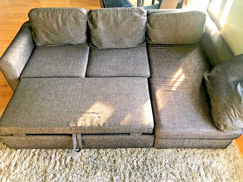 John lewis grey - corner, sofa