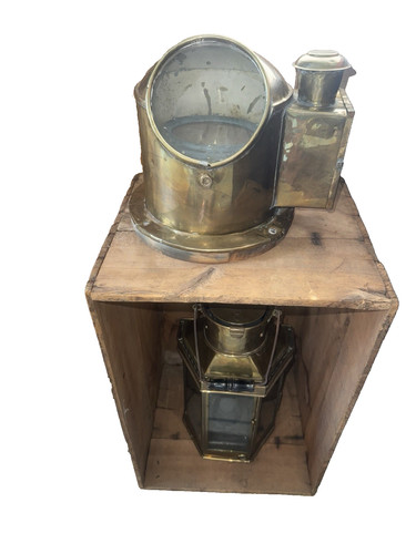 Rare antique ships brass - antique,