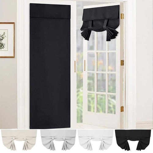 Blackout door curtain tie - blackout,