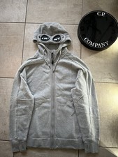 Grey CP Company Goggle Hoodie