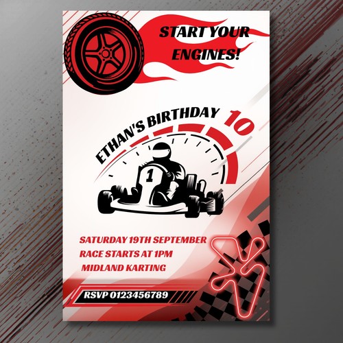 Kart birthday party - kart,