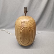 Vintage Mid Century Turned Wood Lamp