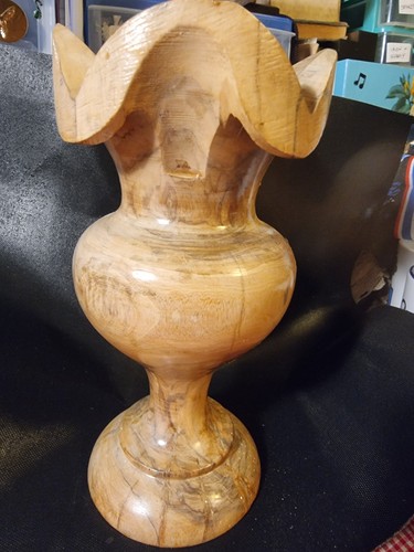 Vintage solid turned wooden - vintage,