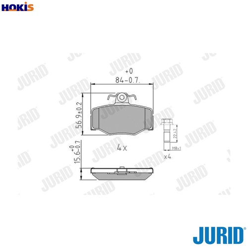 Brake pad set - set,
