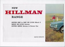 1966 Hillman brochure: Imp de luxe Mk. 2, Super Imp, Minx, Super Minx/estate car