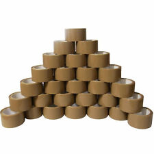 12 x Strong Brown Tape Buff Parcel Packing Tape 48MM X 66M Box Sealing Rolls