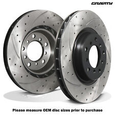 FRONT DRILLED GROOVED 325MM BRAKE DISCS FOR BMW 3 SERIES E46 M3 3.2 00-06