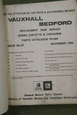 Vauxhall Chevette Parts manual Catalogue book Bedford Chevanne HS Opel Kadett C
