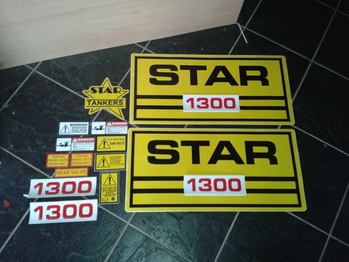 Star slurry tanker stickers - star,