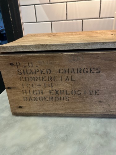 Vintage wooden military crate - vintage,