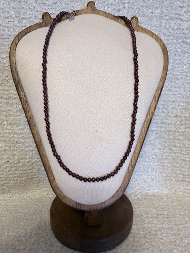Natural red garnet 3mm beaded - natural,