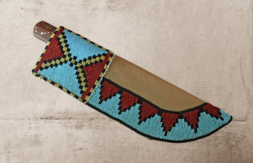 Native beaded knife - native,