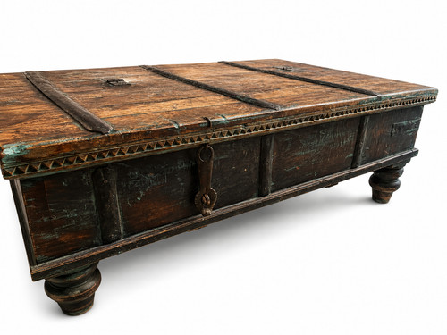 Antique chinese wood low - wood,