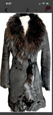 Black Lamb skin shearling