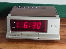 Vintage Retro Rare Acctim Alarm Clock Ideal Movie Prop Working but RUNS FAST