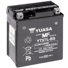 YUASA YTX7L-BS BATTERY WITH