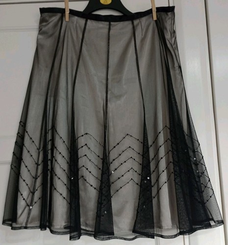 Black champagne beaded - m&s, black/champagne