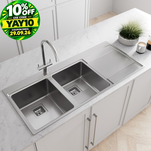 Kitchen sink double bowl - double,